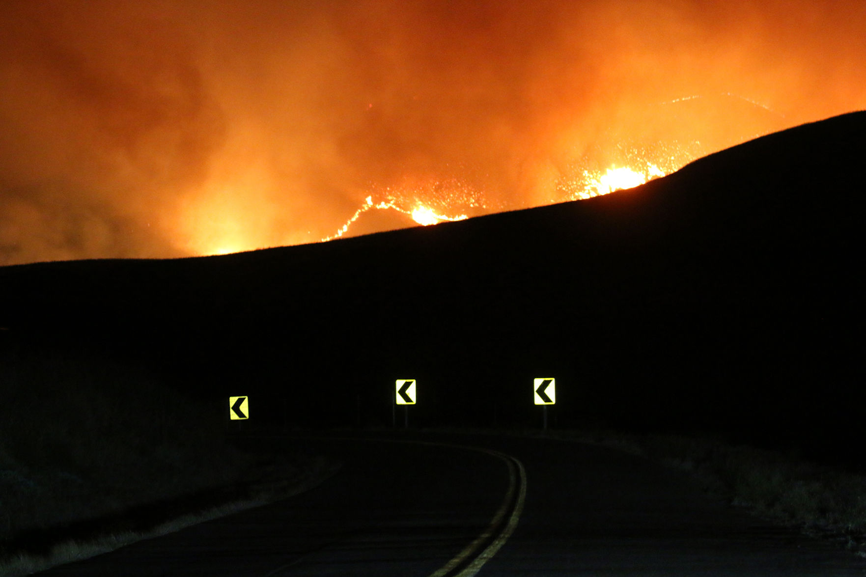 Fire in Del Puerto Canyon June 25